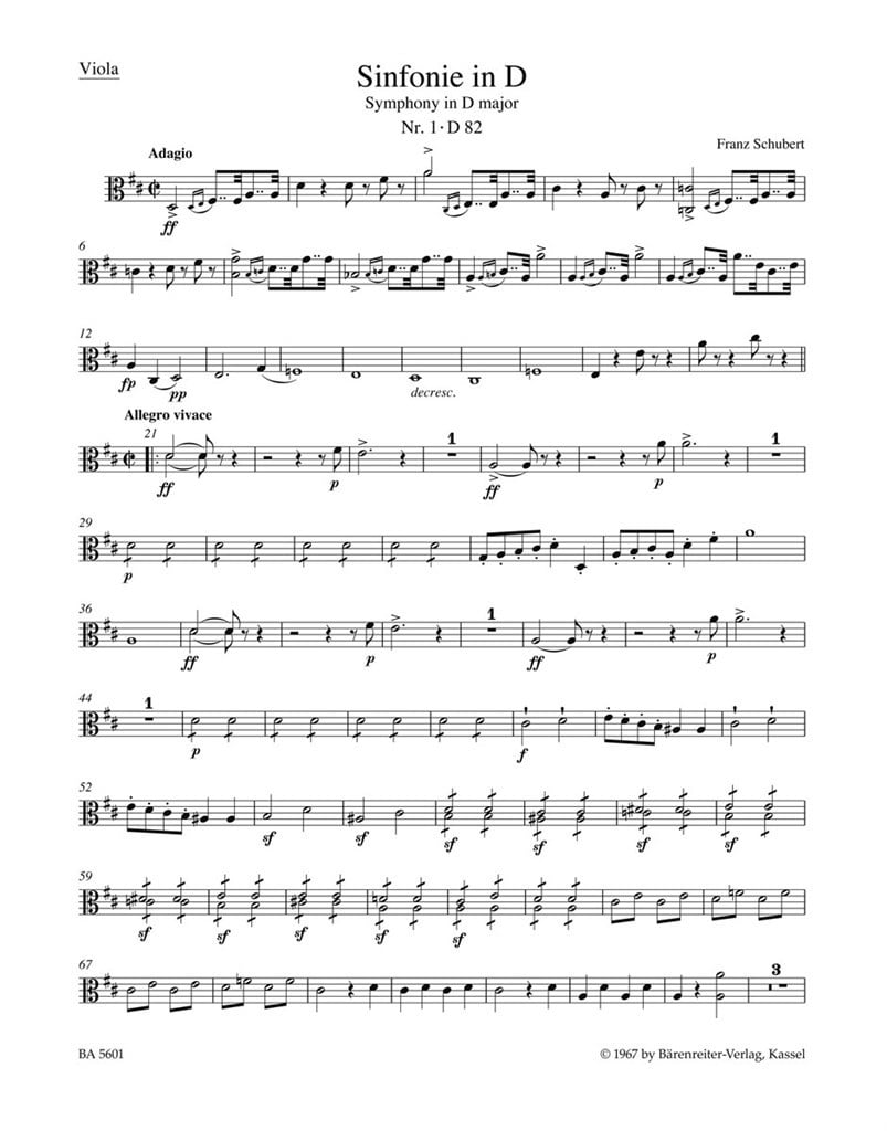 Symphony in D major No. 1